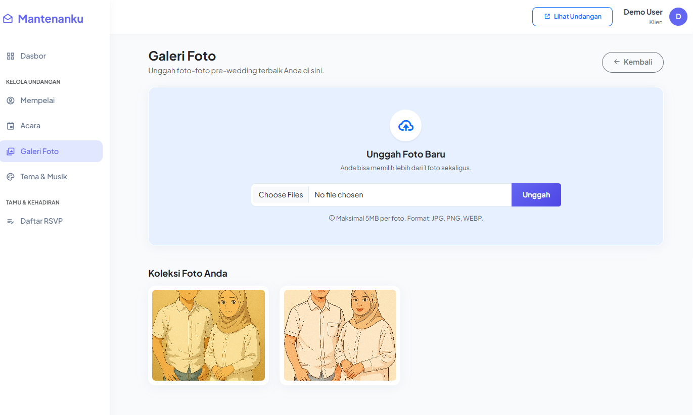 Aplikasi Undangan Digital Screenshot