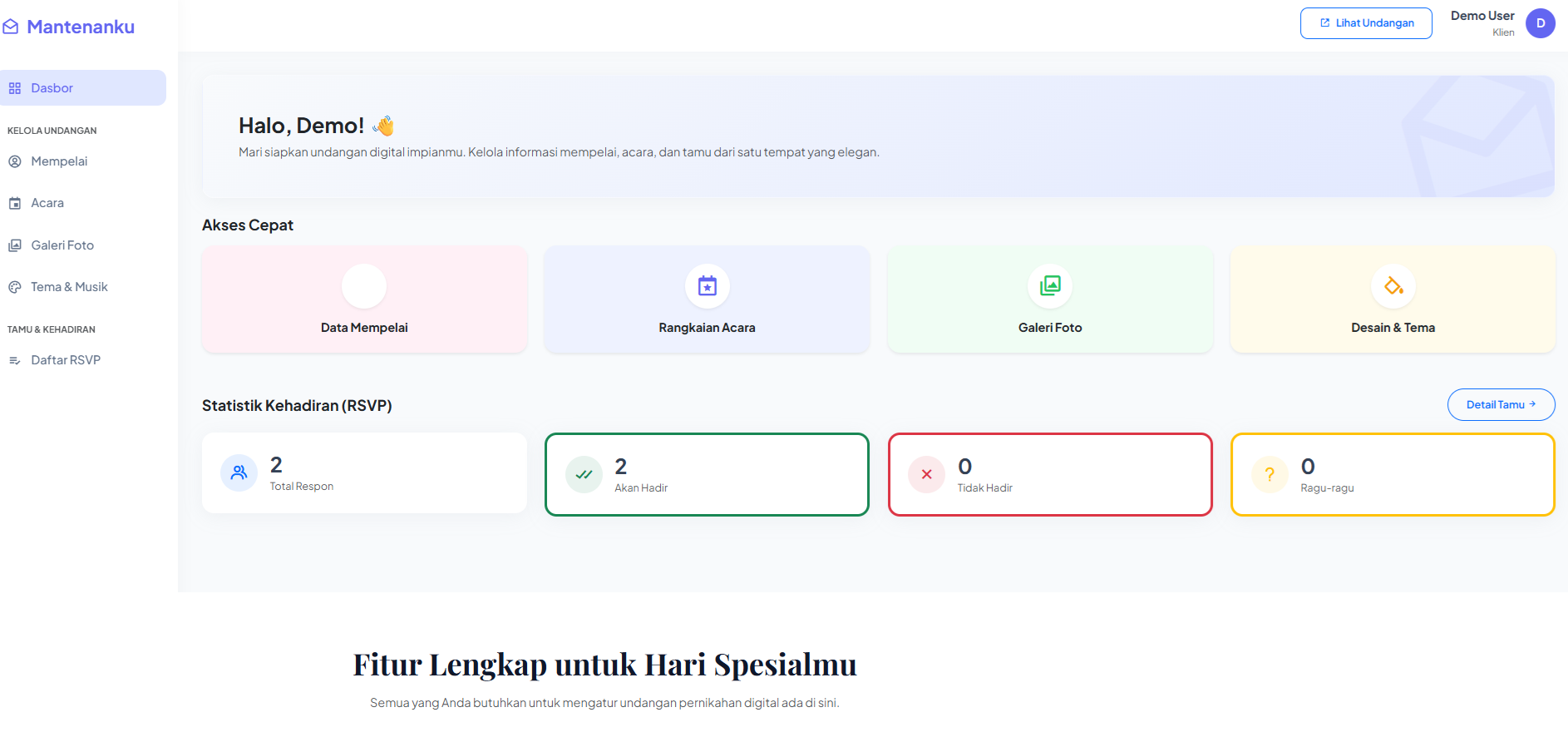 Aplikasi Undangan Digital Screenshot